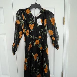 Astr midi floral dress